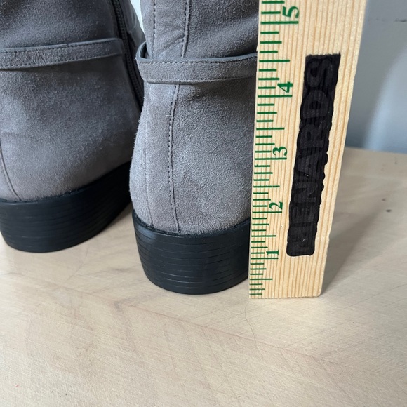 Cole Haan Valentia Gray Suede Over the Knee Boots Women's 11 Low Heel - Picture 11 of 13